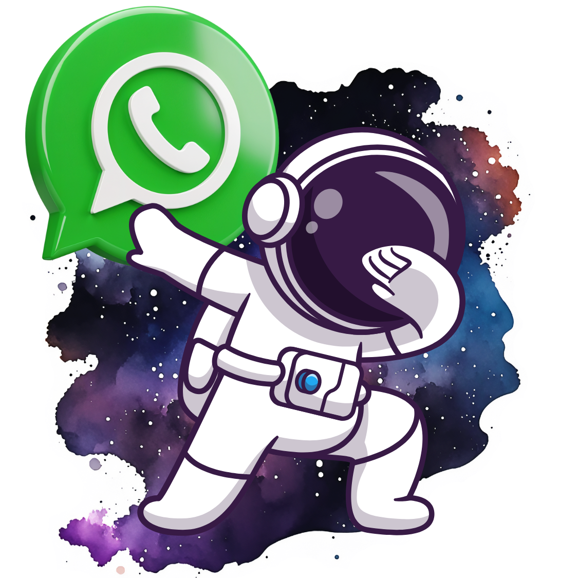 WhatsApp Astronaut